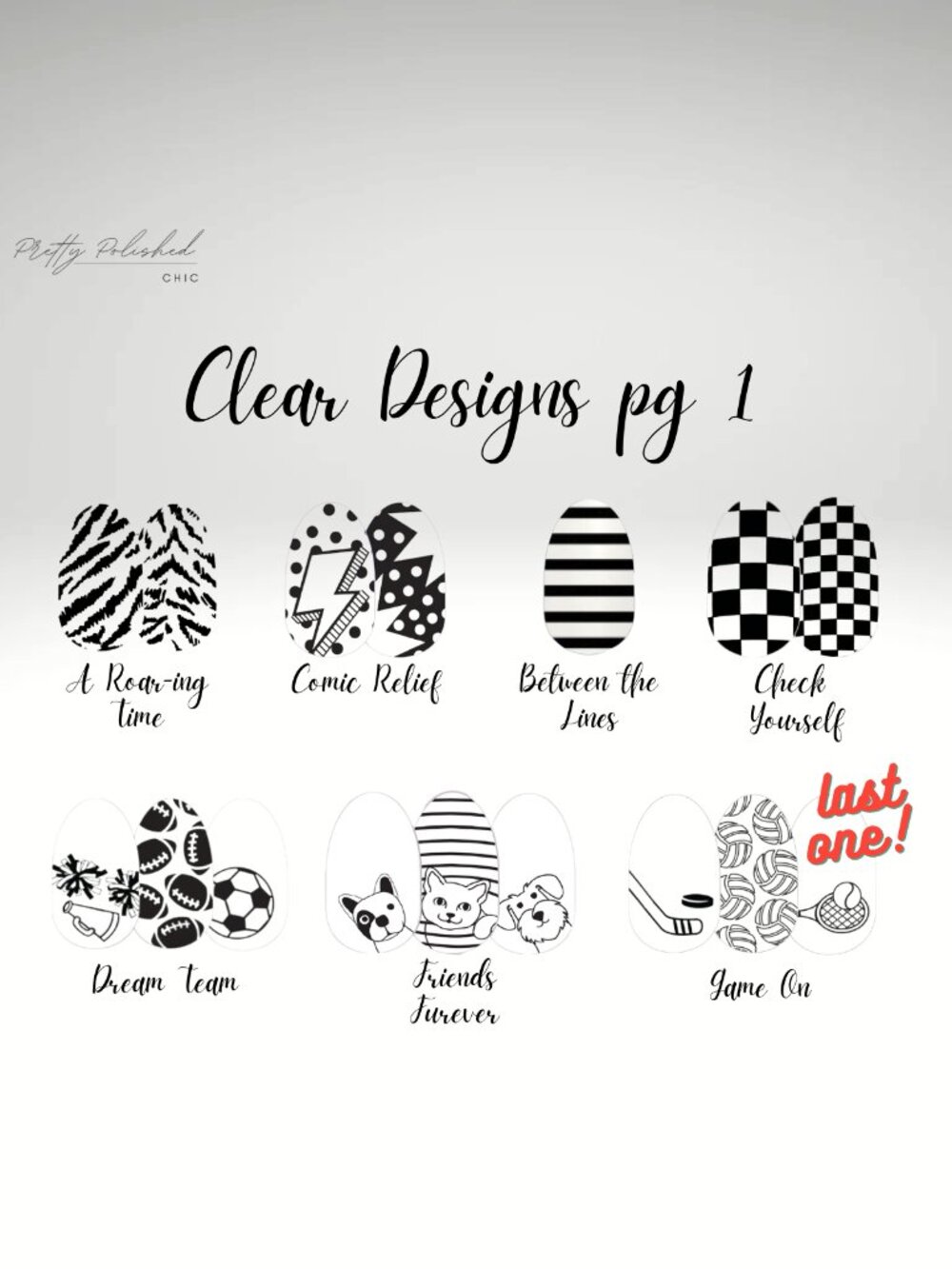 Color Street Clear Design Overlays - Retired Limited Edition Nail Strips
